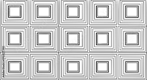 Clean and modern vector illustration featuring repetitive square frames in a structured grid pattern, ideal for backgrounds, textures, and design projects with a minimalist aesthetic.