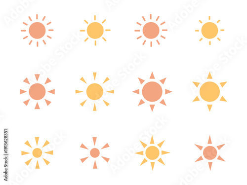 太陽アイコンセット