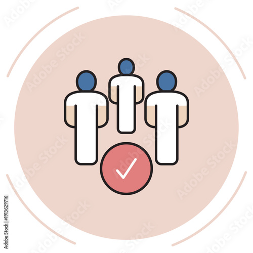 Population Icon, Demographics And Society, Population Growth Trends, Urban & Rural Distribution, vector