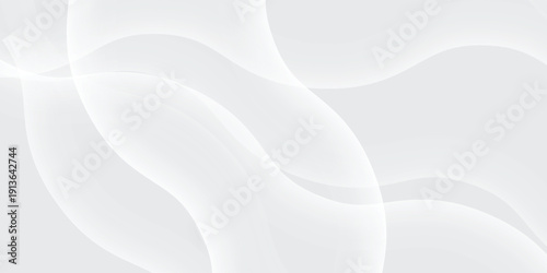 Monochrome grey tech background with smooth motion waves and subtle network structure, digital transformation theme, clean futuristic layout, vector illustration.