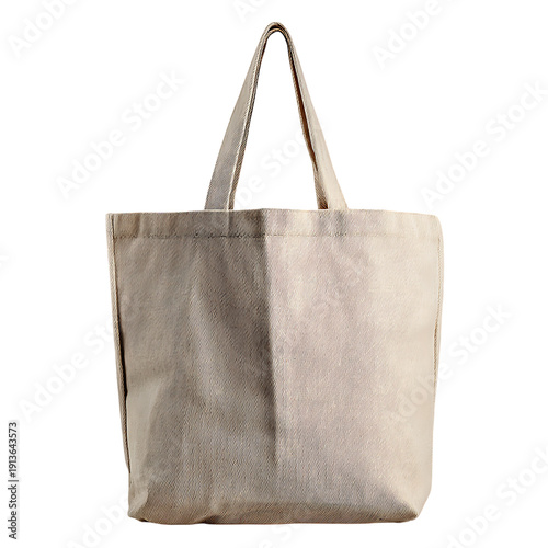 White Grocery Bag Isolated on White Background
