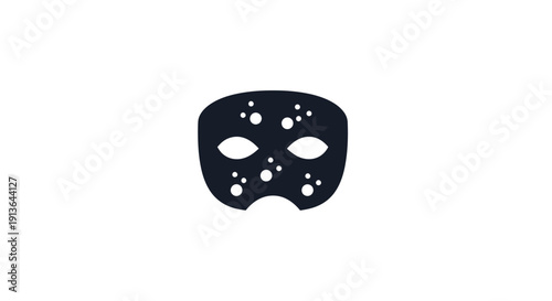 Black Phantom of the Opera Mask.