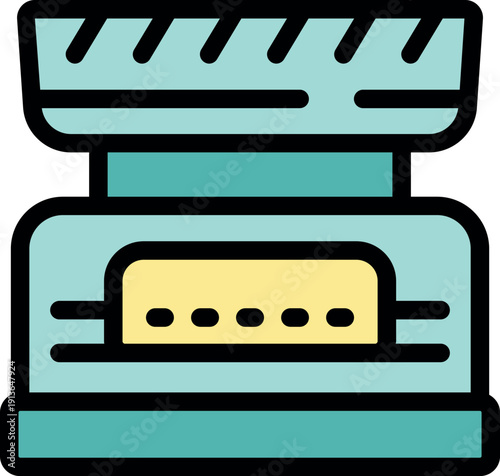 Convection toaster oven baking bread, pastry, cookies and more, small electric oven for domestic kitchen