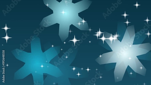 Wallpaper Mural A beautiful and elegant abstract gradient snowflake decoration on a dark blue background, perfect for winter and holiday themed projects. Torontodigital.ca