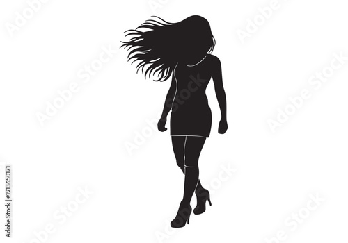 A lone tree stands against a vibrant sunset sky creating a stark silhouette high quality professional