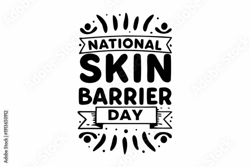 National Skin Barrier Day Design, Skin Health and Protection Concept Vector