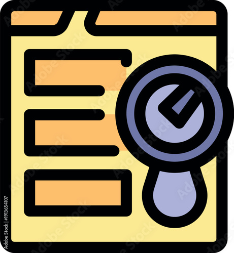 Representing successful verification, approval, and validation of information, ensuring accuracy and compliance in document review