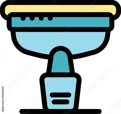 Window cleaning equipment featuring a sponge and integrated detergent dispenser, perfect for professional cleaning services