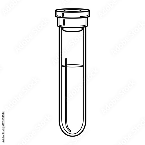 Laboratory Test Tube Outline Icon