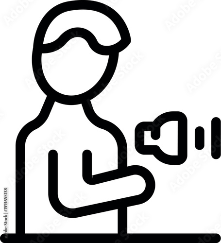 Man is listening music using wireless earbuds, enjoying high quality audio and relaxing