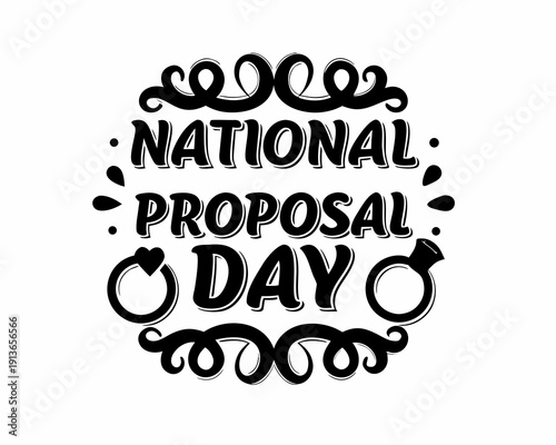 Romantic Promposal Idea Vector Illustration, National Promposal Day Celebration Design