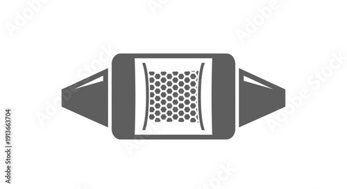 Abstract Representation of a Filtered Object with Granular Material.