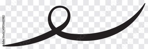 Hand drawn swoosh elements, and swoop underline typography tails shape in flat styles. Set of Swoosh vector. Set of ribbons. Design concept element collection. Vector illustration.