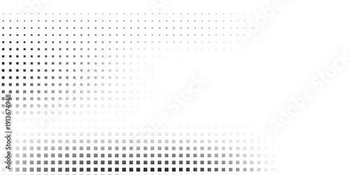 Simple rectangle gradient texture. Vanishing polka dot background art