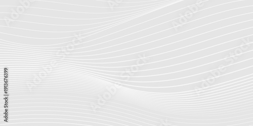 Abstract white gray background with waves luxury. 3d illustration, 3d rendering abstract simple