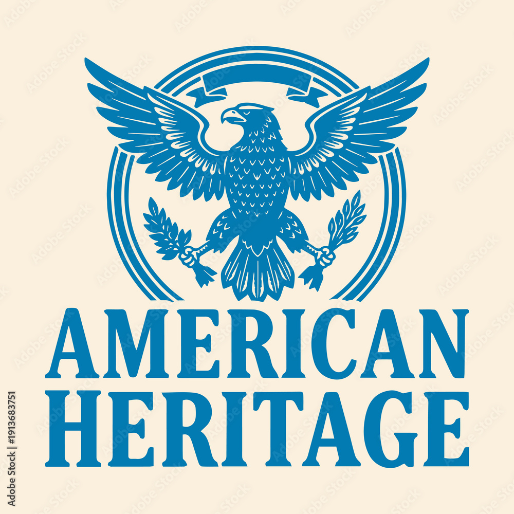 Obraz premium American Heritage Eagle Emblem