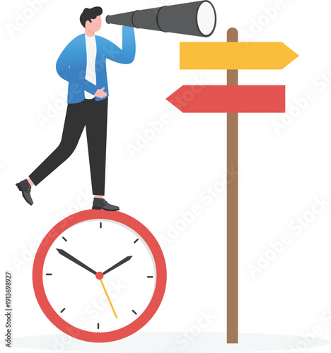 Punctual Business Planning and Time Management Vision