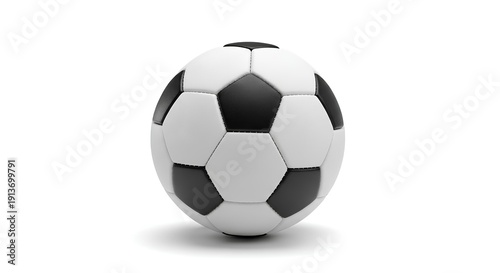 Wallpaper Mural Classic Black and White Soccer Ball on White Background 15. Torontodigital.ca