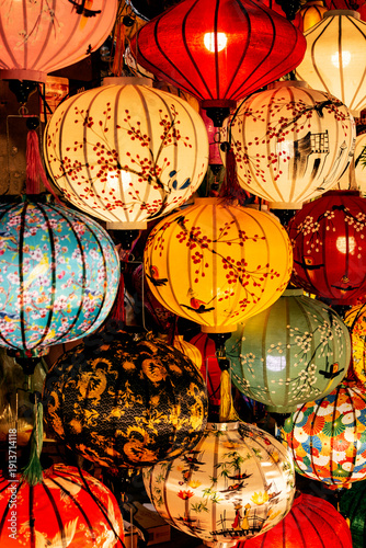 Wallpaper Mural traditional colorful vietnamese lanterns on display at in hoi an vietnam Torontodigital.ca
