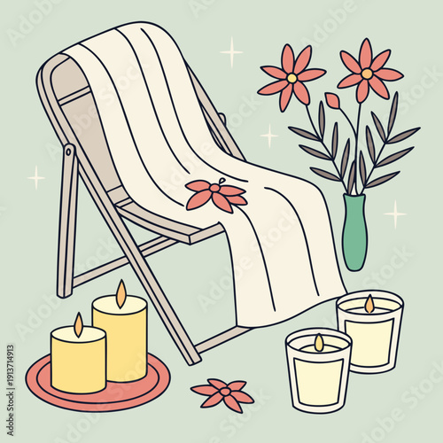 vector illustration of a set of fashion accessories