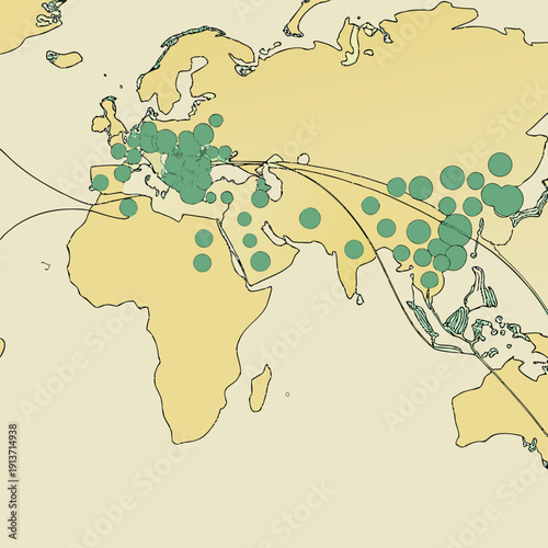 map of the world with a map of the world
