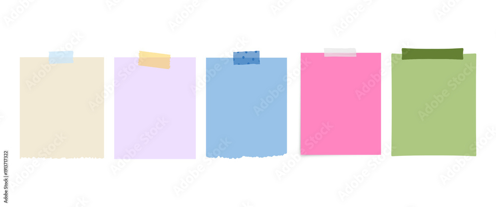 Fototapeta premium Sticky note reminder. Post it note paper. Yellow sheets for notes isolated with clipping path on background