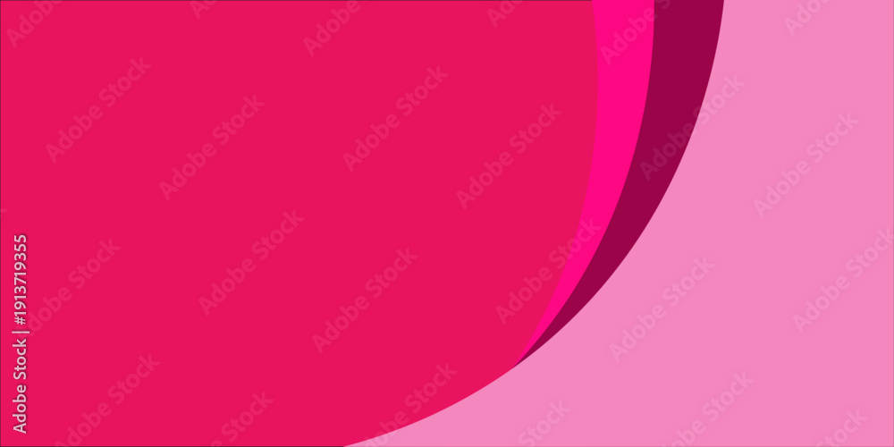 Fototapeta premium Pink abstract background with flowing ribbon design.