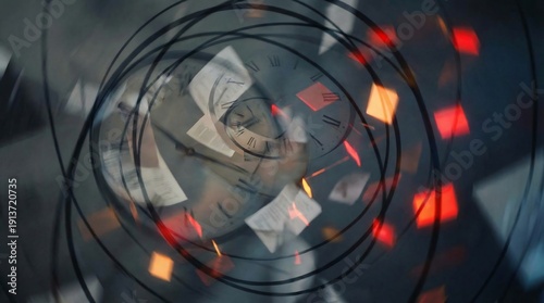 Abstract Illustration of Deadline Stress