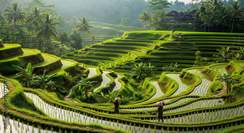 rice terraces bali indonesia