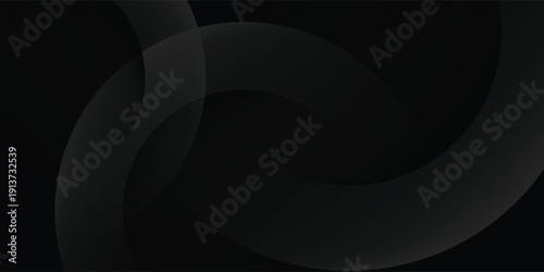 Dark black background abstract 3D geometric with wave effect decoration. eps 10