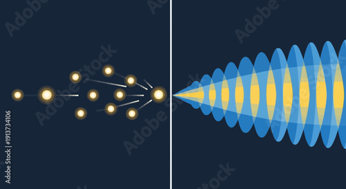 Electromagnetic Field Visualization in Abstract Science Background