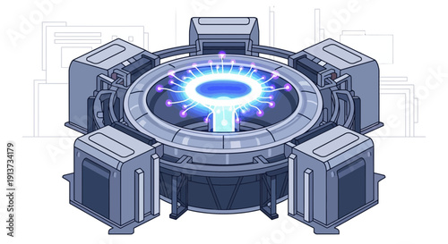 Electromagnetic Field Visualization in Abstract Science Background