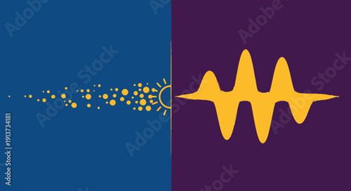 Electromagnetic Field Visualization in Abstract Science Background