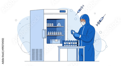 Electromagnetic Field Visualization in Abstract Science Background