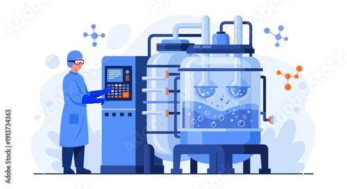 Electromagnetic Field Visualization in Abstract Science Background