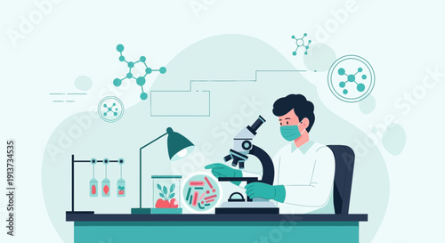 Electromagnetic Field Visualization in Abstract Science Background