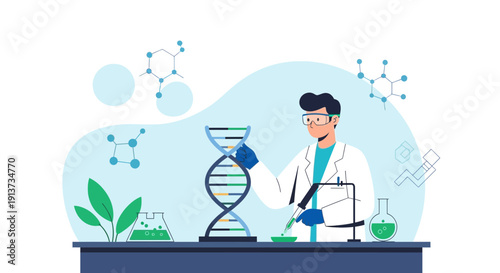 Electromagnetic Field Visualization in Abstract Science Background