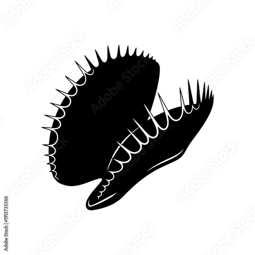 Dramatic Silhouette of a Tyrannosaurus Rex Head – Powerful Dinosaur Image