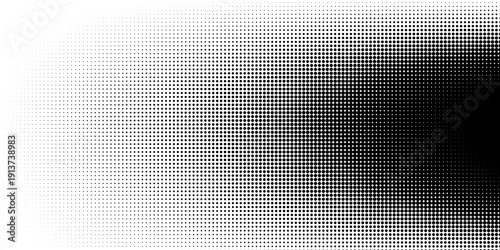 fun beautiful black and white shadow halftones retro pop art funky urban colorful comic book. Dotted halftone gradient texture. Vanishing polka dot background. Repeating dots gradation pattern backgro