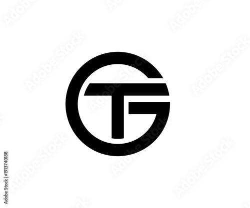 Elegant TG monogram logo design element for corporate branding
