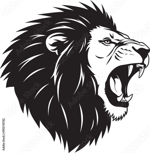 A diverse collection of wild animal illustrations featuring lions, elephants, giraffes, and birds in a vibrant natural wildlife habitat setting.