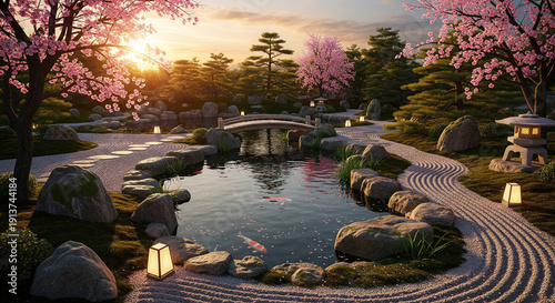 autumn landscape with lake