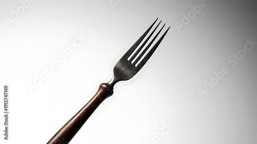 fork and knife on white background