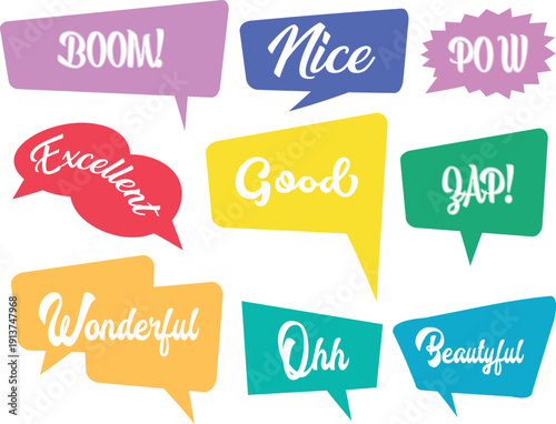 Retro Comic Expression Bubble Collection