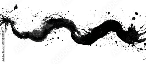 Vector grunge splatter brushstroke texture. distress marks vintage style paint element old background.