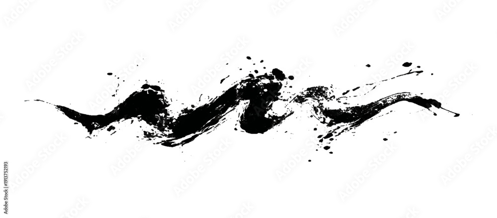 Obraz premium Vector grunge splatter brushstroke texture. distress marks vintage style paint element old background.