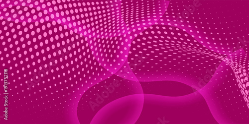 Abstract deep pink ocean gradient wallpaper. Abstract deep dark pink underwater background. dots background modern