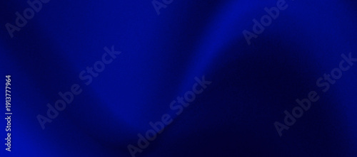 Foto Prestige blue gradient background with a very fluid transition, elegant curved lines, light reflections, and a grainy noise texture