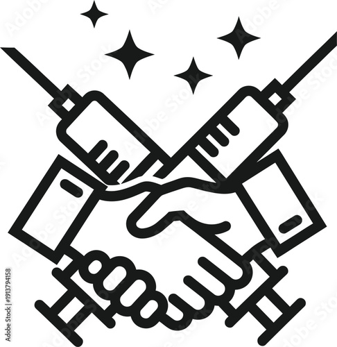 A black and white diagram of a compass