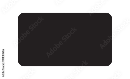 Black rectangular button icon
